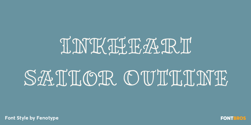 Inkheart Sailor Outline Poster