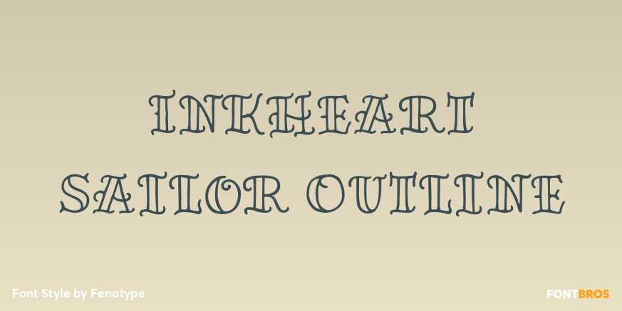 Inkheart Sailor Outline Poster