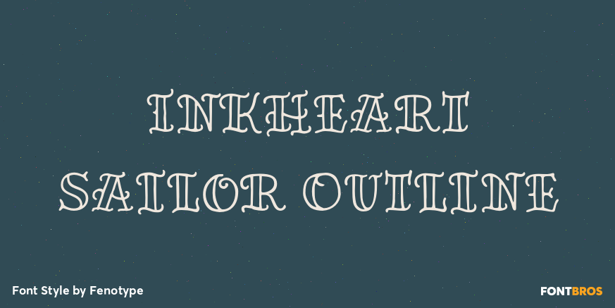 Inkheart Sailor Outline Poster