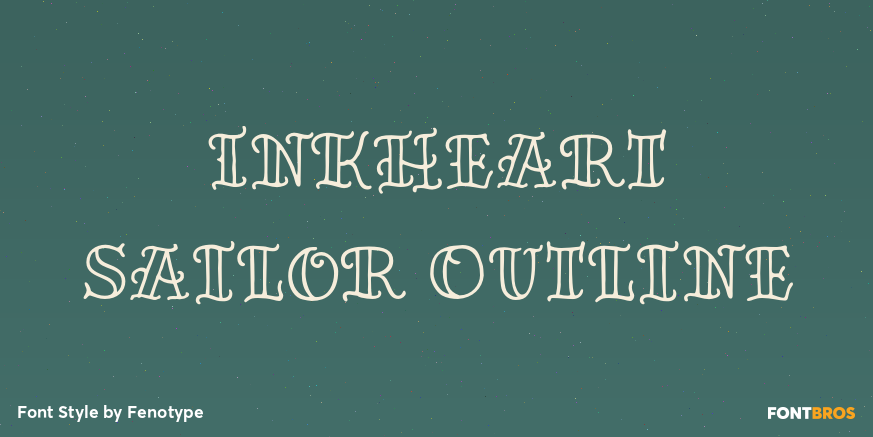 Inkheart Sailor Outline Poster