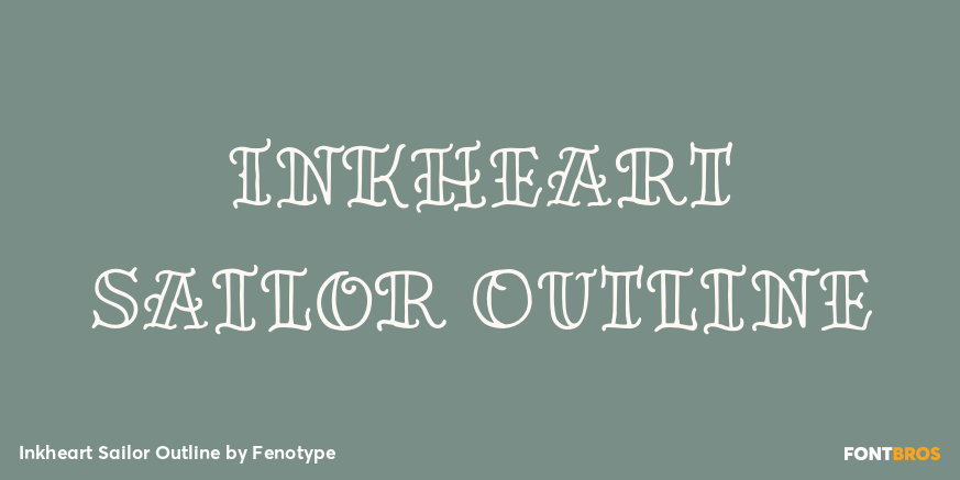 Inkheart Sailor Outline Poster