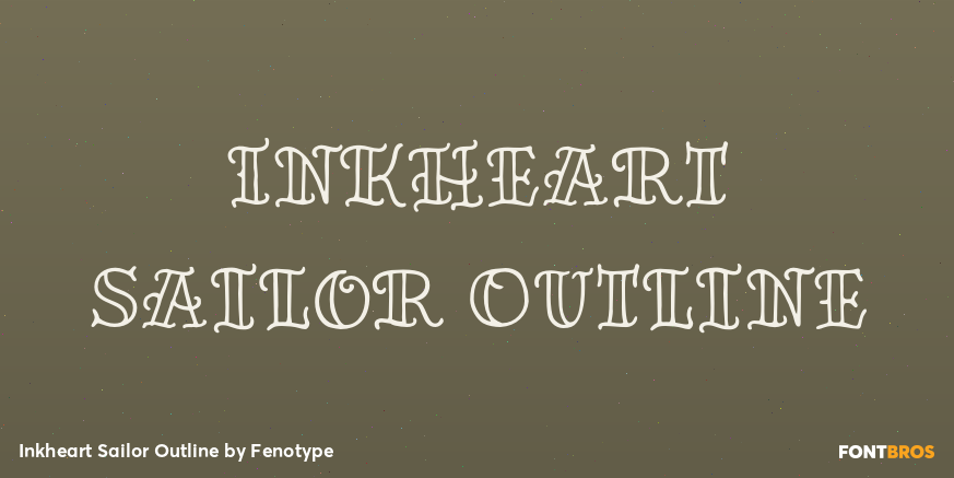 Inkheart Sailor Outline Poster