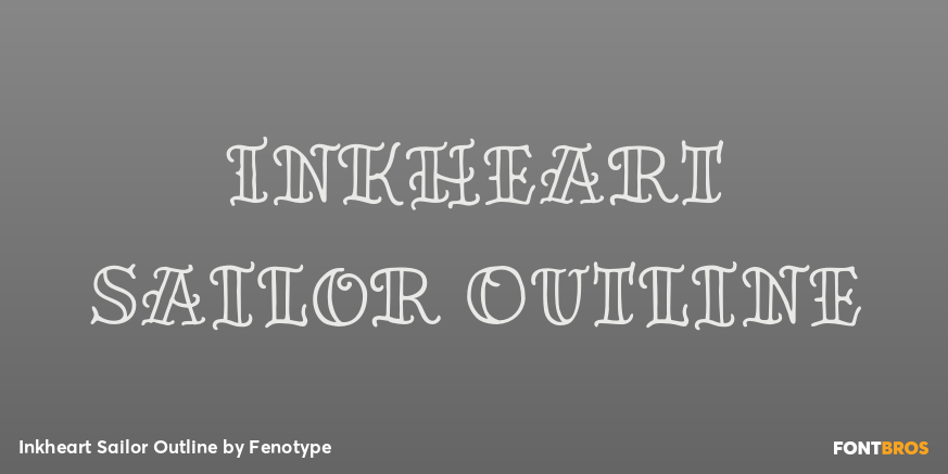 Inkheart Sailor Outline Poster