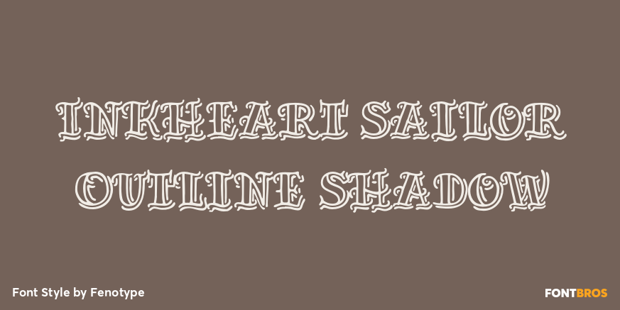 Inkheart Sailor Outline Shadow Poster