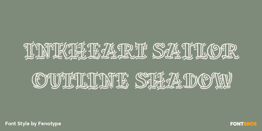 Inkheart Sailor Outline Shadow Poster