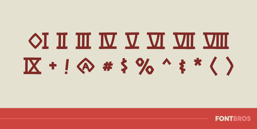 Las Vegas to Rome Font Poster #1