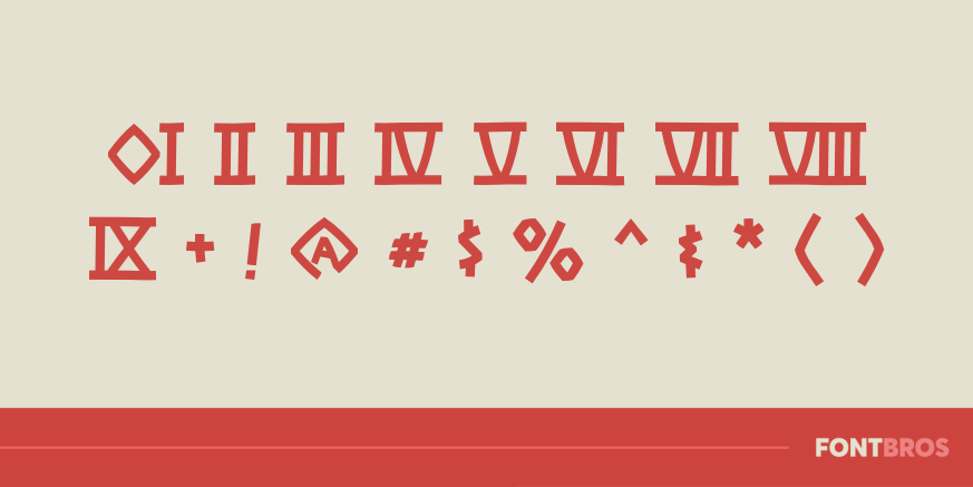 Las Vegas to Rome Font Poster #4