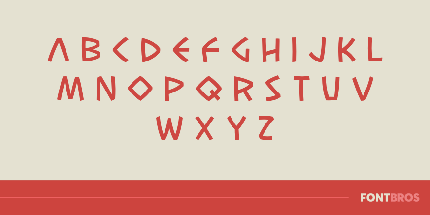 Las Vegas to Rome Font Poster #1