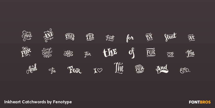 Inkheart Catchwords Font Poster #2