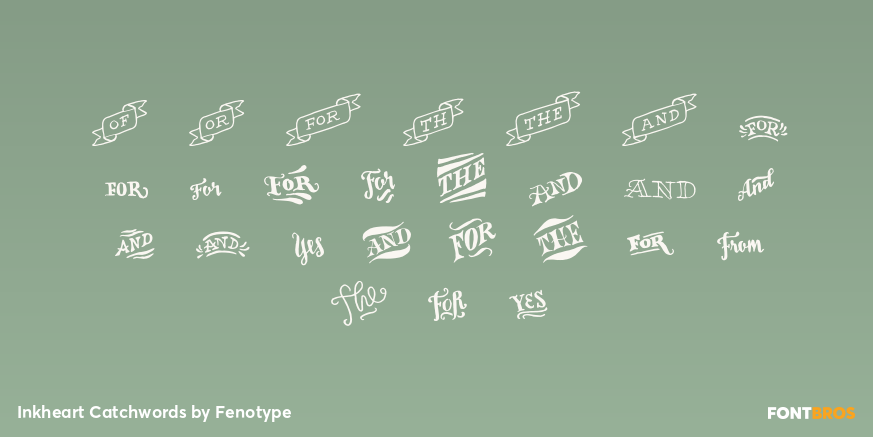 Inkheart Catchwords Font Poster #3