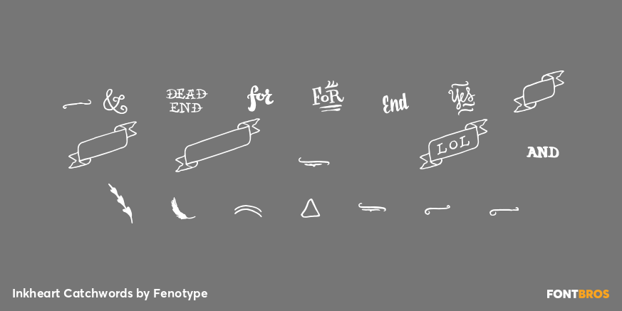 Inkheart Catchwords Font Poster #4