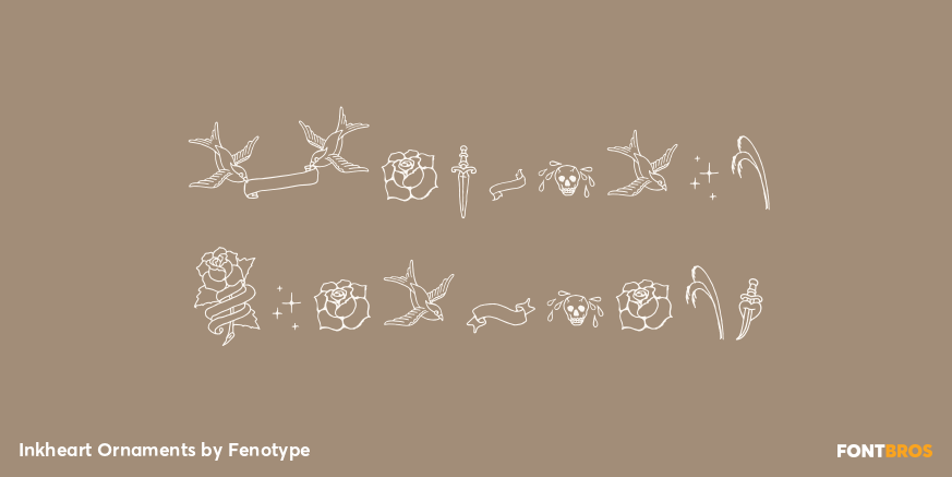 Inkheart Ornaments Poster