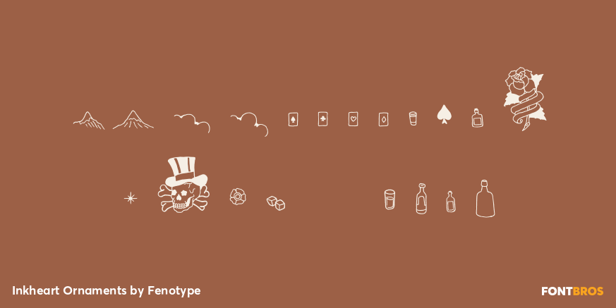 Inkheart Ornaments Font Poster #4