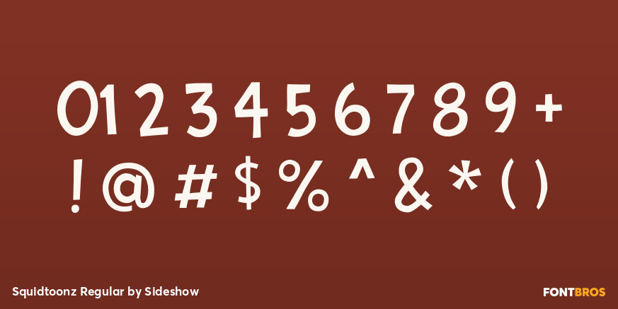 Squidtoonz Regular Font Poster #4