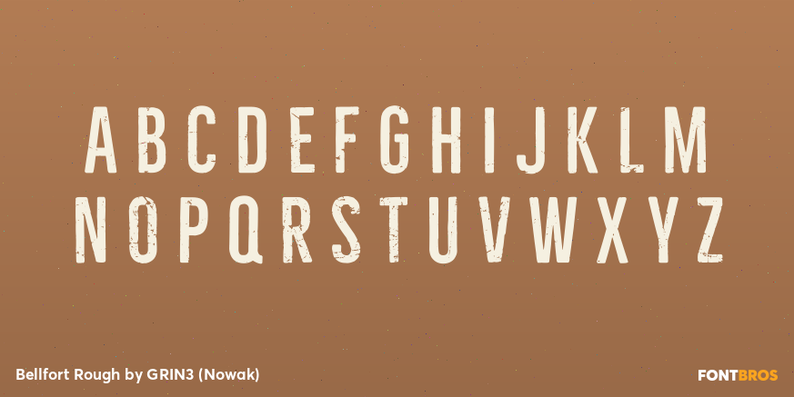 Bellfort Rough Font Poster #2