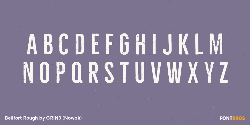 Bellfort Rough Font Poster #3