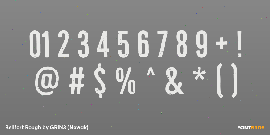 Bellfort Rough Font Poster #4