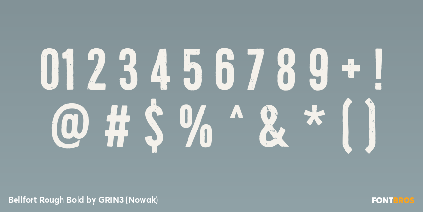 Bellfort Rough Bold Font Poster #4