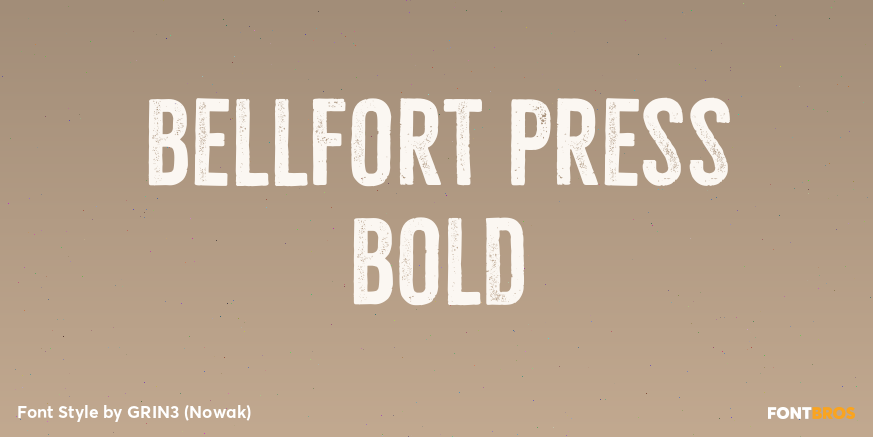 Bellfort Press Bold Poster