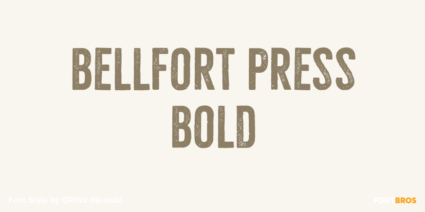 Bellfort Press Bold Poster