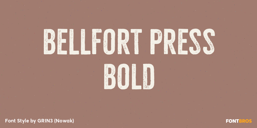 Bellfort Press Bold Poster