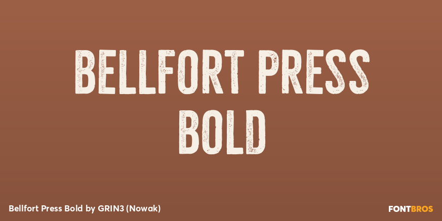Bellfort Press Bold Poster