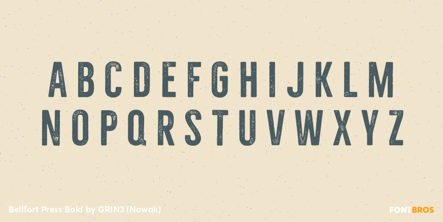 Bellfort Press Bold Font Poster #2