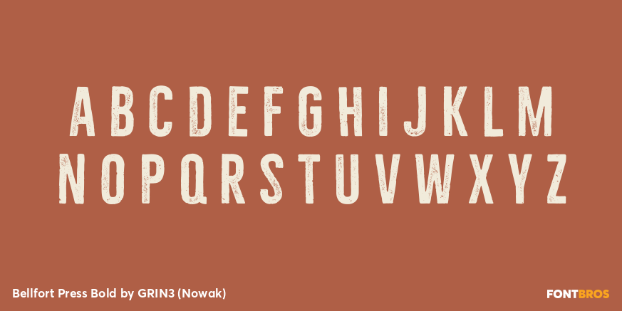 Bellfort Press Bold Font Poster #3