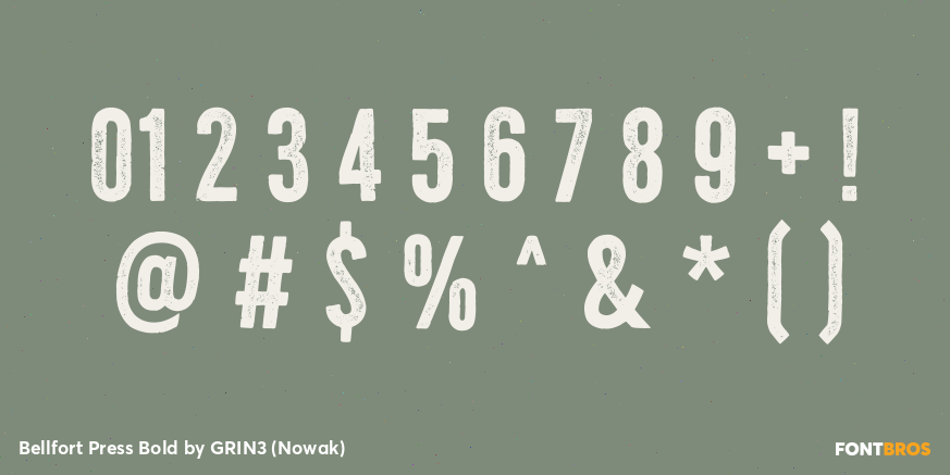 Bellfort Press Bold Font Poster #4