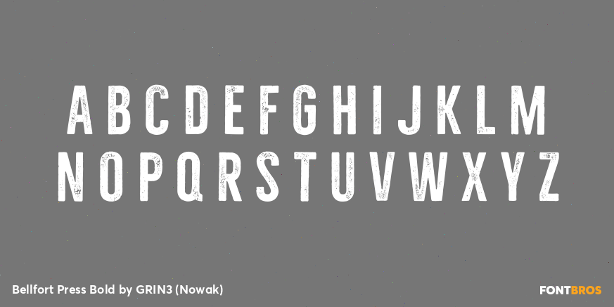 Bellfort Press Bold Font Poster #1