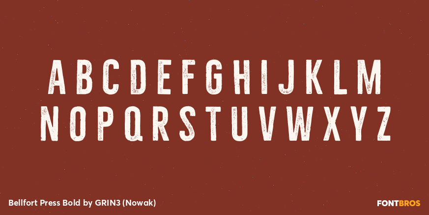 Bellfort Press Bold Font Poster #1