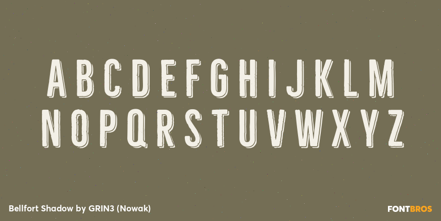 Bellfort Shadow Font Poster #2