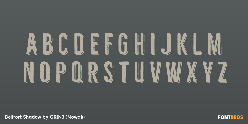 Bellfort Shadow Font Poster #1