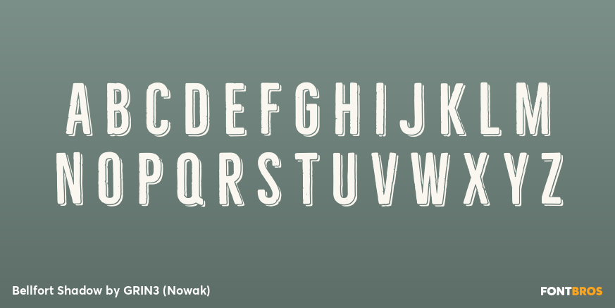 Bellfort Shadow Font Poster #1