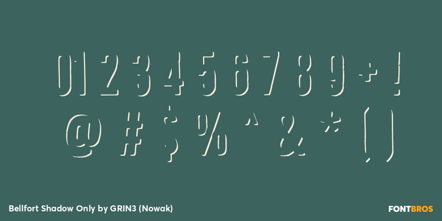Bellfort Shadow Only Font Poster #1