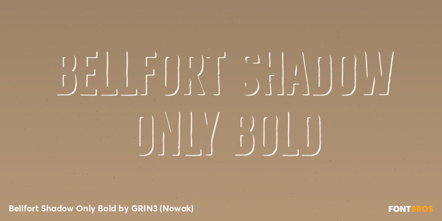 Bellfort Shadow Only Bold Poster