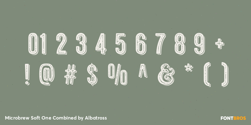 Microbrew Soft One Combined Font Poster #4