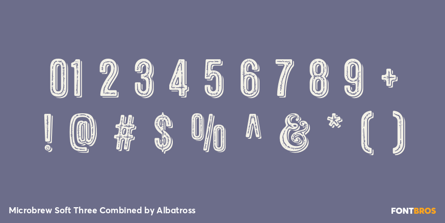 Microbrew Soft Three Combined Font Poster #1