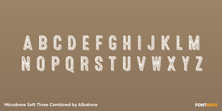 Microbrew Soft Three Combined Font Poster #2