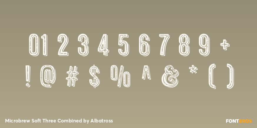 Microbrew Soft Three Combined Font Poster #4