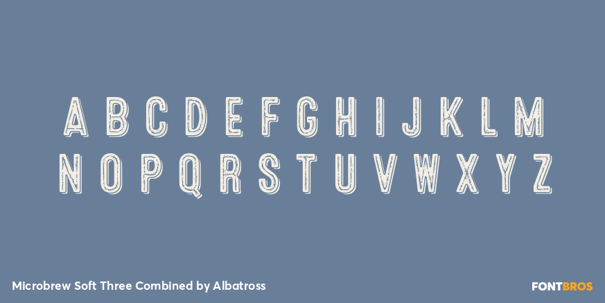 Microbrew Soft Three Combined Font Poster #1