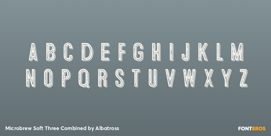 Microbrew Soft Three Combined Font Poster #1