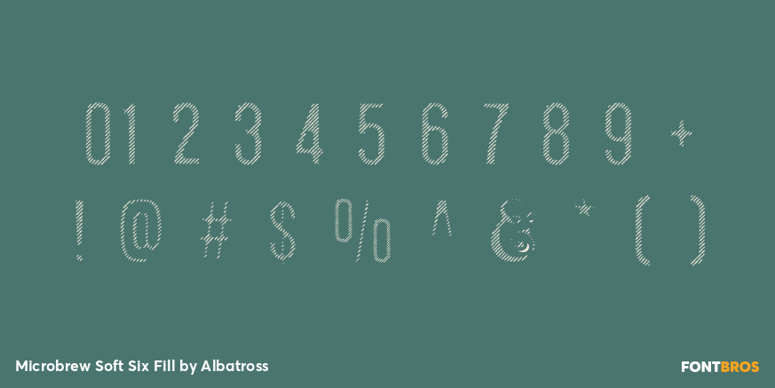 Microbrew Soft Six Fill Font Poster #4