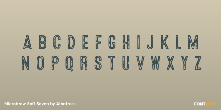 Microbrew Soft Seven Font Poster #2