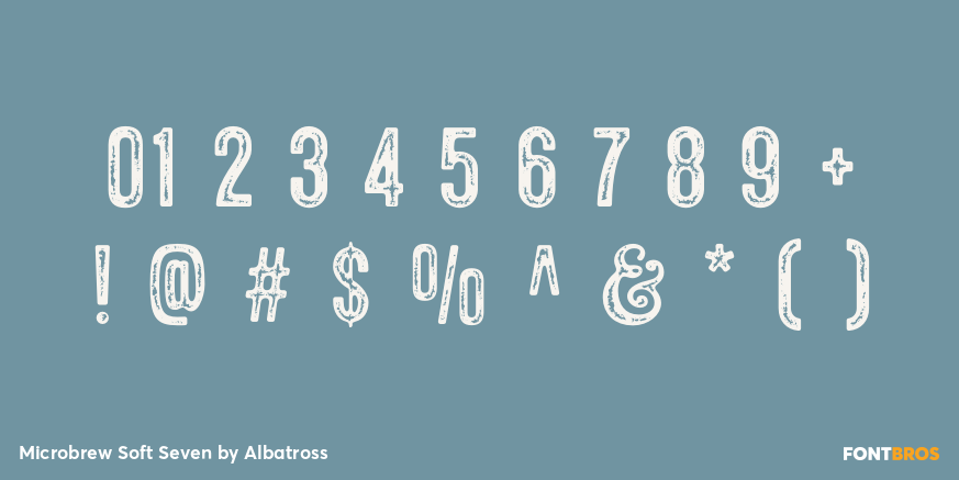 Microbrew Soft Seven Font Poster #4