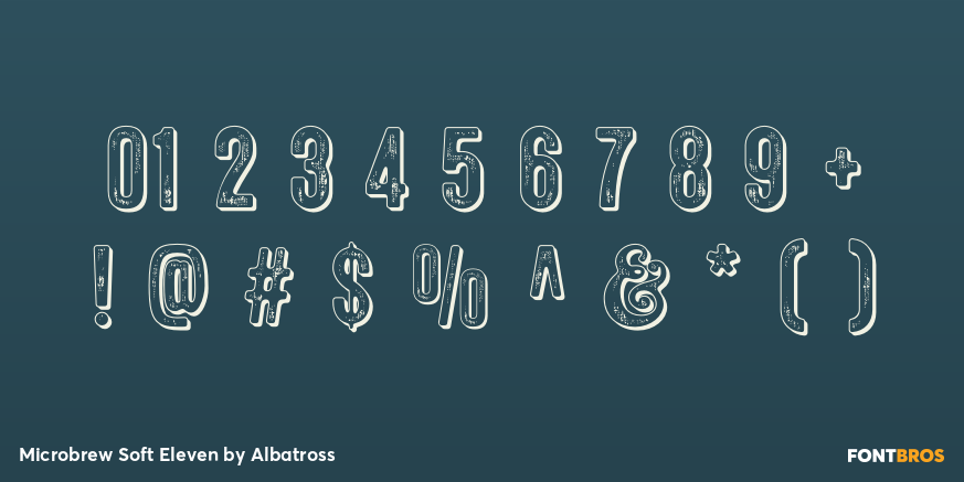 Microbrew Soft Eleven Font Poster #4