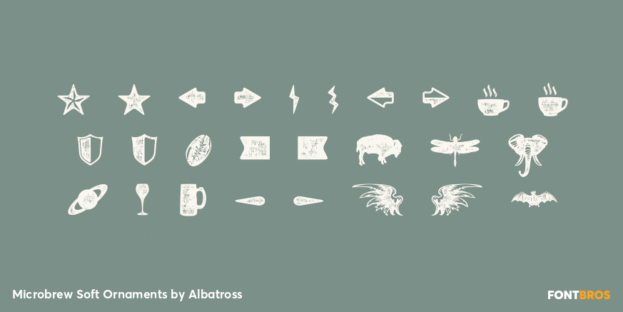 Microbrew Soft Ornaments Font Poster #2