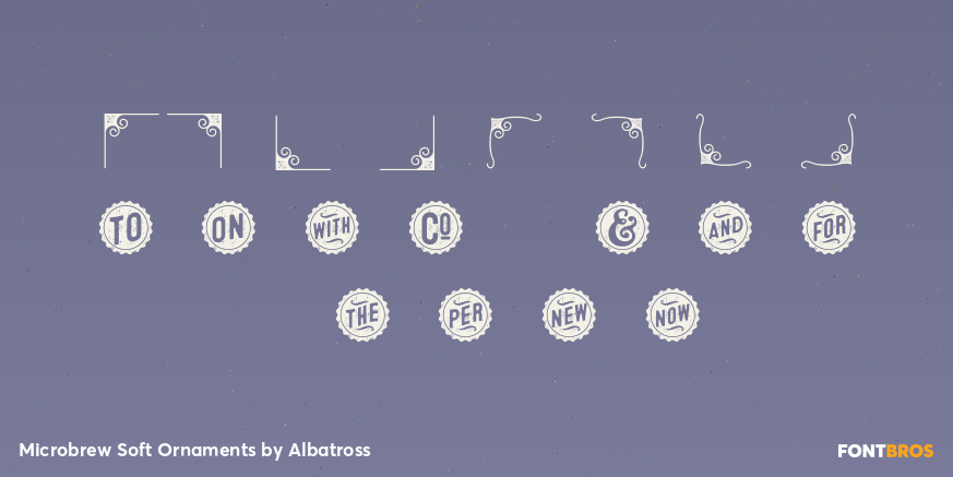 Microbrew Soft Ornaments Font Poster #4