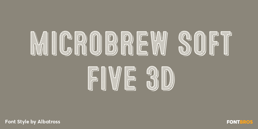 Microbrew Soft Five 3D Poster