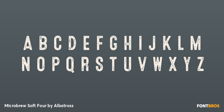 Microbrew Soft Four Font Poster #2
